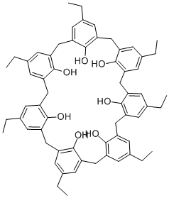 P-エチルカリックス〔7〕アレーン 化学構造式