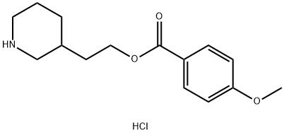 2-(3-Piperidinyl)ethyl 4-methoxybenzoatehydrochloride|