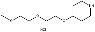2-(2-Methoxyethoxy)ethyl 4-piperidinyl etherhydrochloride Structure
