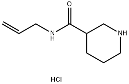 N-Allyl-3-piperidinecarboxamide hydrochloride 结构式