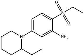 5-(2-Ethyl-1-piperidinyl)-2-(ethylsulfonyl)-phenylamine Struktur