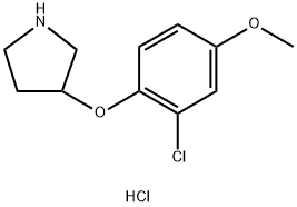 2-Chloro-4-methoxyphenyl 3-pyrrolidinyl etherhydrochloride|