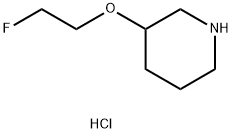 2-Fluoroethyl 3-piperidinyl ether hydrochloride Struktur