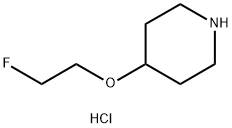 2-Fluoroethyl 4-piperidinyl ether hydrochloride Struktur