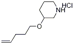 3-(4-Pentenyloxy)piperidine hydrochloride Struktur