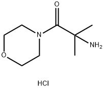 2-Amino-2-methyl-1-(4-morpholinyl)-1-propanonehydrochloride Structure