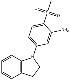 5-(2,3-Dihydro-1H-indol-1-yl)-2-(methylsulfonyl)phenylamine Structure