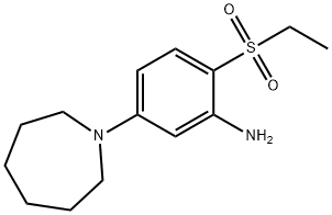 5-(1-Azepanyl)-2-(ethylsulfonyl)aniline Structure