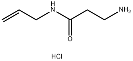 N-Allyl-3-aminopropanamide hydrochloride 化学構造式