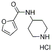 N-(4-Piperidinyl)-2-furamide hydrochloride 结构式