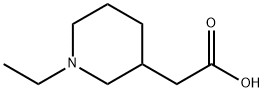 2-(1-Ethyl-3-piperidinyl)acetic acid Struktur
