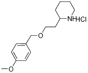 2-{2-[(4-Methoxybenzyl)oxy]ethyl}piperidinehydrochloride 化学構造式