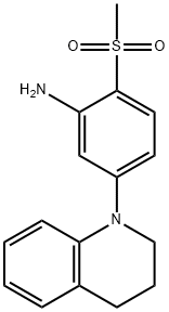 5-[3,4-Dihydro-1(2H)-quinolinyl]-2-(methylsulfonyl)aniline Structure