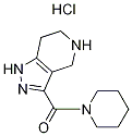 1-Piperidinyl(4,5,6,7-tetrahydro-1H-pyrazolo-[4,3-c]pyridin-3-yl)methanone hydrochloride Structure