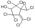 2,4,4,6,6-ペンタクロロ-7-(ジクロロメチレン)-1-オキサスピロ[2.4]ヘプタン-5-オール 化学構造式