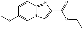 IMidazo[1,2-a]pyridine-2-carboxylic acid, 6-Methoxy-, ethyl ester Struktur