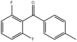 2,6-ジフルオロ-4'-メチルベンゾフェノン 化学構造式