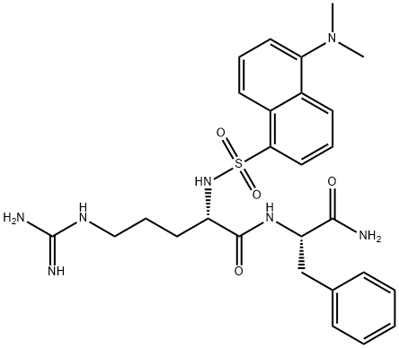 dansyl-arginyl-phenylalaninamide Struktur