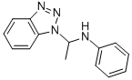 ALPHA-METHYL-N-PHENYL-1H-BENZOTRIAZOLE-1-METHANAMINE 化学構造式