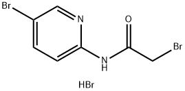 N-(5-bromopyridin-2-yl)-2-bromoacetamide hydrobromide Struktur