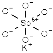 POTASSIUM HEXAHYDROXOANTIMONATE(V) Struktur