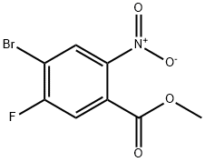 4-BroMo-5-fluoro-2-nitro-benzoic acid Methyl ester Structure