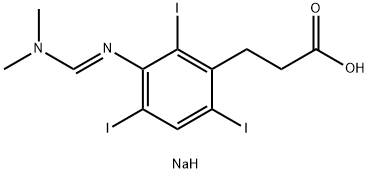 碘泊酸钠 结构式