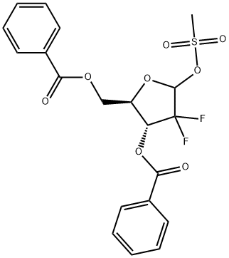 2-脱氧-2,2-二氟-D-赤式-五呋喃糖-3,5-二苯甲酯-1-甲磺酸酯