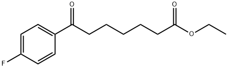 7-(4-フルオロフェニル)-7-オキソヘプタン酸エチル 化学構造式