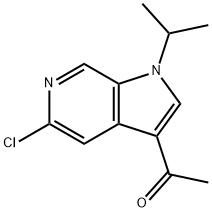1-(5-chloro-1-isopropyl-1H-pyrrolo[2,3-c]pyridin-3-yl)ethanone Structure