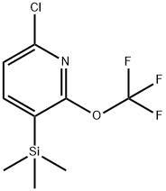 6-chloro-2-(trifluoroMethoxy)-3-(triMethylsilyl)pyridine Structure