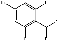 5-Bromo-2-(difluoromethyl)-1,3-difluorobenzene Structure