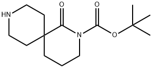 tert-butyl 5-oxo-4,9-diazaspiro[5.5]undecan-4-carboxylate Struktur