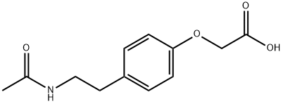 4-(2-Acetamidoethyl)phenoxyacetic acid Structure
