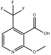 2-Methoxy-4-(trifluoromethyl)nicotinic acid Struktur