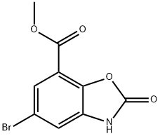 Methyl 5-bromo-2-oxo-2,3-dihydro-1,3-benzoxazole-7-carboxylate Structure