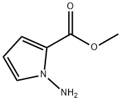 1H-吡咯-2-羧基LIC酸, 1-氨基-, 甲酯 结构式