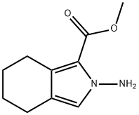 2H-Isoindole-1-carboxylicacid,2-amino-4,5,6,7-tetrahydro-,methylester(9CI) Structure
