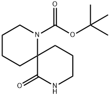 tert-Butyl 11-oxo-5,10-diazaspiro[5.5]undecan-5-carboxylate Struktur