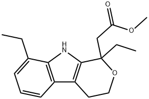 122188-02-7 1,8-ジエチル-1,3,4,9-テトラヒドロ-ピラノ[3,4-B]インドール-1-酢酸メチルエステル