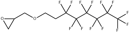3-[2-(ペルフルオロヘキシル)エトキシ]-1,2-エポキシプロパン 化学構造式
