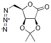 5-叠氮基-5-脱氧-2,3-O-亚异丙基D-LYXONO-1,4-内酯 结构式