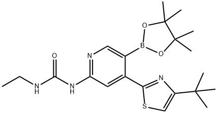 1221969-67-0 1-(4-(4-tert-butylthiazol-2-yl)-5-(4,4,5,5-tetraMethyl-1,3,2-dioxaborolan-2-yl)pyridin-2-yl)-3-ethylurea