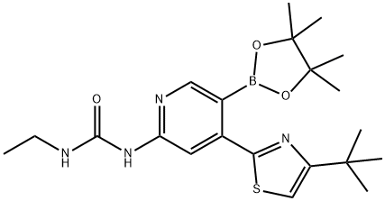 1-(4-(4-tert-butylthiazol-2-yl)-5-(4,4,5,5-tetraMethyl-1,3,2-dioxaborolan-2-yl)pyridin-2-yl)-3-ethylurea|