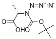 N-叔丁氧羰基-BETA-叠氮基-L-丙氨酸 结构式
