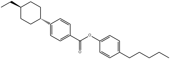 4-Pentylphenyl 4'-trans-ethylcyclohexylbenzoate Structure