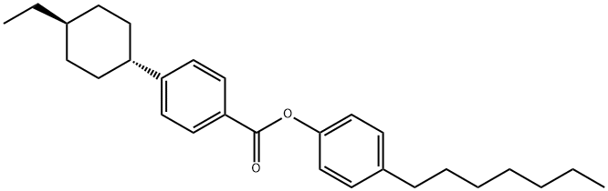 4-Heptylphenyl-4'-Trans-EthylcyclohexylBenzoate Structure