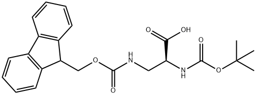 BOC-DAP(FMOC)-OH Structure