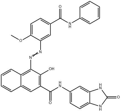 N-(2,3-Dihydro-2-oxo-1H-benzimidazol-5-yl)-3-hydroxy-4-[[2-methoxy-5-[(phenylamino)carbonyl]phenyl]azo]naphthalin-2-carboxamid
