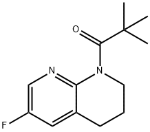 1-(6-Fluoro-3,4-dihydro-1,8-naphthyridin-1(2H)-yl) -2,2-dimethylpropan-1-one Structure